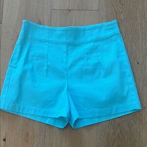 Hale Bob High Waist Aqua Blue Shorts